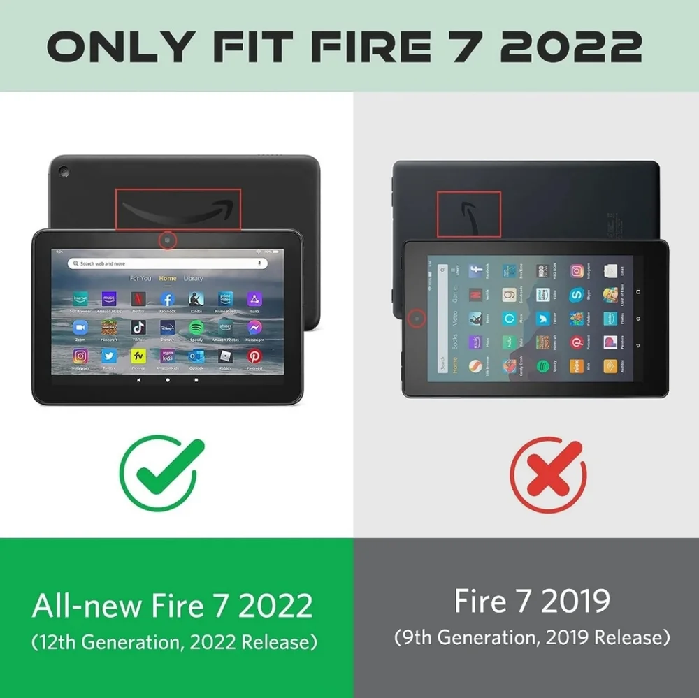 Kindle Fire 7 12th Generation Flip Stand Cover